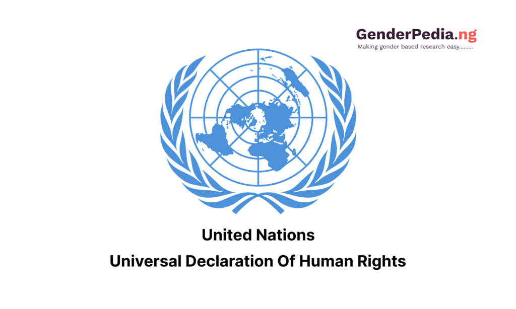 Universal Declaration Of Human Rights Genderpedia Ng